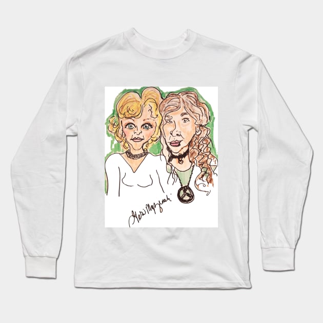 Grace and Frankie Jane Fonda Lily Tomlin Long Sleeve T-Shirt by TheArtQueenOfMichigan 